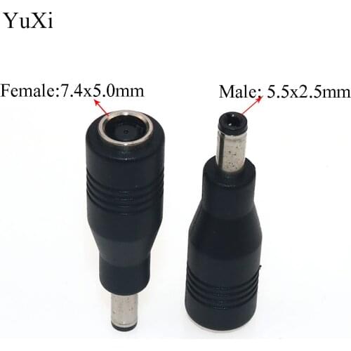 7.4x5.0mm Female to 5.5x2.5mm Dc Power Adapter Plug Converter Laptop Charger Connector Jack for Asus Toshiba Notebook Adapter