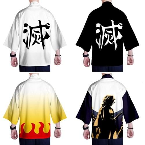 Anime Demon Slayer Kimetsu No Yaiba Tanjiro Kamado Nezuko Cosplay Costume Men Kimono Jackets Halloween Costumes For Women CS038