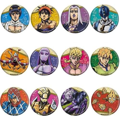 Free Shipping Anime Jojos Bizarre Adventure Brooch Girls Cosplay Badges For Clothes Backpack Decoration Pin Jewelry