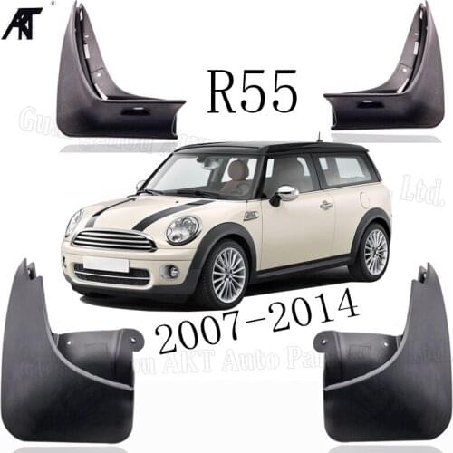 Mud Flap For Mini Cooper Clubman R55 07-14 Set Molded Mud Flaps Mudflaps Splash Guards Front Rear Mud Flap
