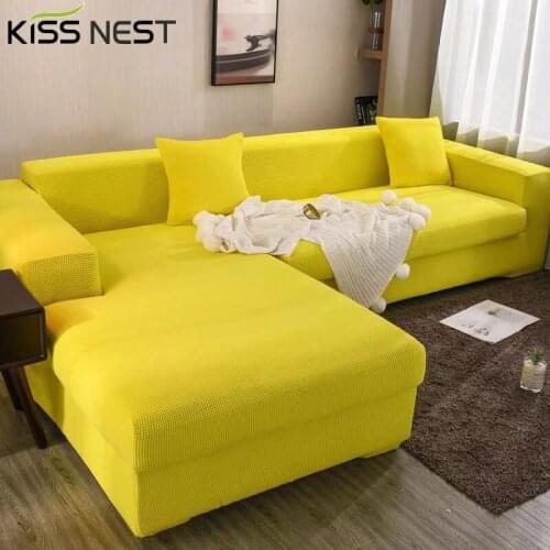 Covers For Sofas Elastic Non-Slip Living Room Chaise Longue Corner Couches L Shaped Universal 1 2 3 4 Seater Sofa