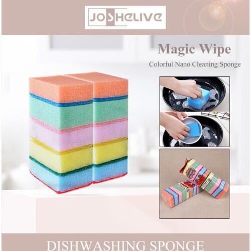 Eco-friendly Cleaning Microfiber Sponge Dishwashing Kitchen Bathroom Rust Removal Cleaning Cloth Small Household Objects