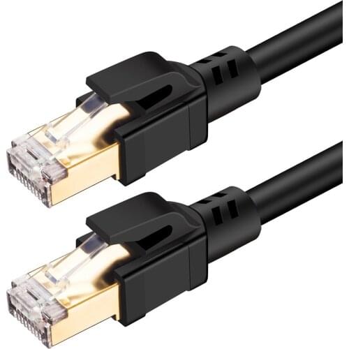 2GHz Cat8 Ethernet Cable RJ45 Network Cable SFTP 40Gbps LAN Cables Cat 8 Internet Patch Cord For Router Modem Laptop PC 1/2/3/5m