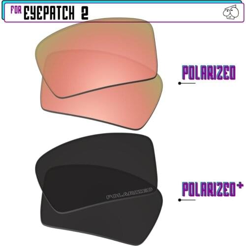 EZReplace Polarized Replacement Lenses for - Oakley Eyepatch 2 Sunglasses - BlackP Plus-RoseP
