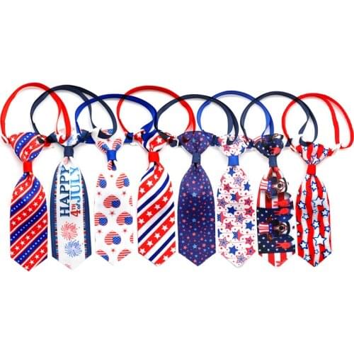 50/100 Pc New independence Day Pet Dog Cat Bow Tie Necktie Dog Accessories For Small Dog Bowties Pet Supplies Puppy Accessories