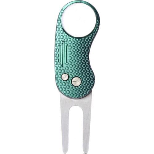 Golf Divot Tool Anti-oxidation Multi-functional Heavy-duty Pop-up Button Golf Divot Repair Tool for Outdoor