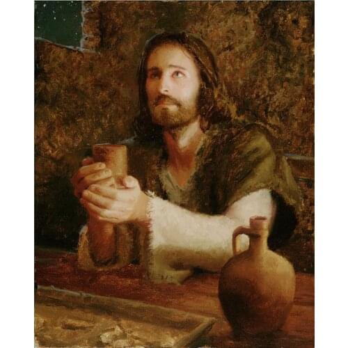 JMINE Div 5D religious christian jesus Full Diamond Painting cross stitch kits art Portrait 3D paint by diamonds