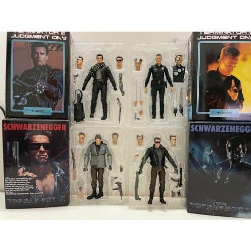 The Terminator Figure Schwarzenegger Judgment Day T-800 Arnold Action Figure PVC Collectible Model Toy gift 18cm