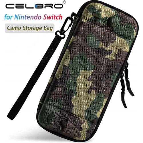 Mini Camo Storage Bag for Nintend Switch Accessories for Switch Nintendo Switch NS Portable Travel Protective Bag Hard Case Thin