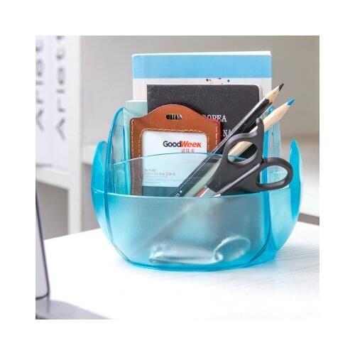 Multifunctional creative remote control box storage box Oval table top 7*15CM free shipping