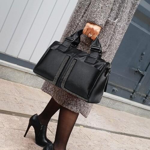 Fashion Diamond Large Capacity Women Handbag High Quality Soft Leather Shoulder Crossbody Bags for women Casual Big Womens bag