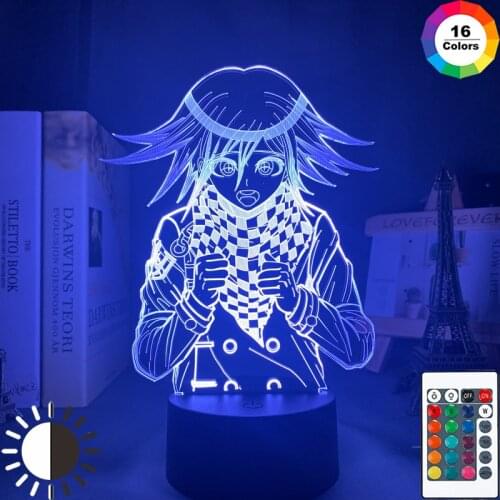 Danganronpa Dangan Ronpa Stand Model Plate Holder Led Night Light Kokichi Oma Mioda Ibuki Nagito Komaeda Acrylic Figure Lamp Toy