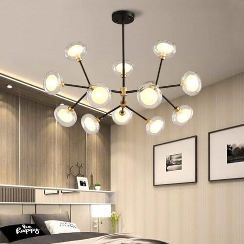 LED Chandelier Lighting Fixtures Glass Magic Bean Lamp LED G9 AC85-265V Decoration Bedroom Living Lighting Indoor Light Fixture