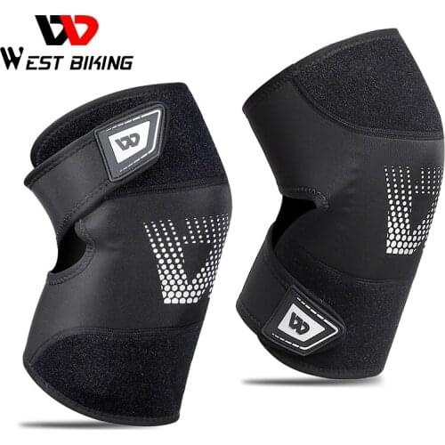 WEST BIKING Professional Sports Safety Knee Support Elastic Knee Pads Support Running Fitness Gear Tendon Strap Brace Protector
