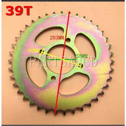 39 Teeth Rear Sprocket 39T For Hammerhead 8.010.077-150 150GTS 150CC Go Kart