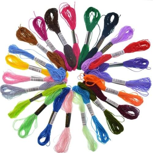 ZOTOONE High Tenacity Cotton Machine Embroidery Sewing Threads Colorful Cross Embroidery Thread Craft Patch Sewing Supplies H