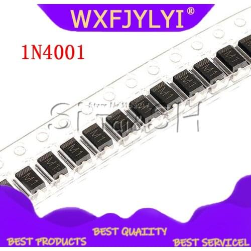 100 PCS IN4001 DIODE SMA M1 1N4001 SMD 1A 50 V Rectifier Diode