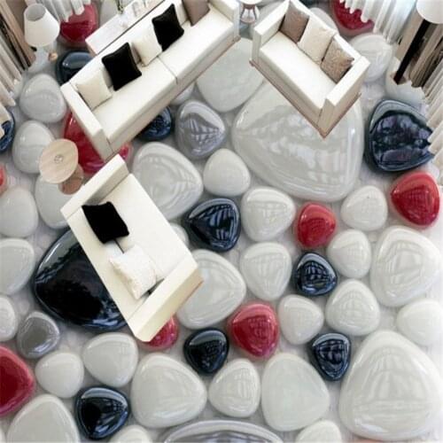 Beibehang Large custom painting wear waterproof floor with thickened creative 3D custom 3d photo wallpaper room mural