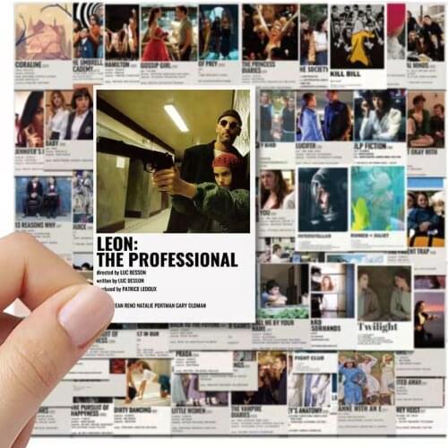 64pcs Movie Poster Decal Stickers Car Computer Water Bottle Suitcase Laptop Car Truck Waterproof Car Sticker Girls Toys