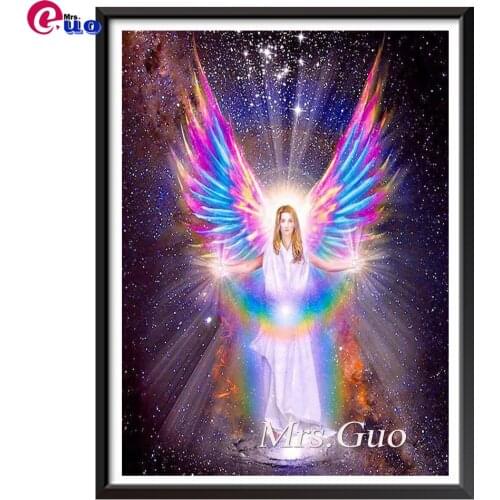 Diamond Painting Cartoon Fantasy Angels Wall Art DIY Christmas Gift Diamond Embroidery Mosaic Needlework Full Square Home Decor