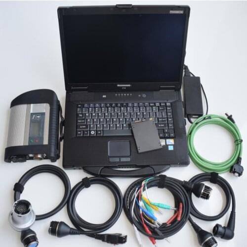 Auto Diagnostic-Tool MB Star C4 SD Connect for Bens Car & Truck Diagnosis with 2020.12v SSD in CF-52 Laptop Full Set