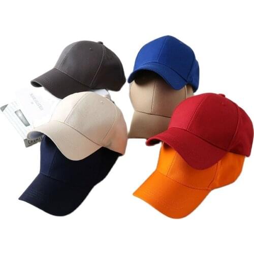 Solid Color Baseball Cap Men and Women Unisex Caps Couple White Black Pink 7 Colors Casquette Homme