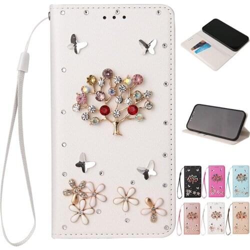 Luxury Case For iPhone 11 12 12MINI Pro X XR XS Max 7 8 Plus 6 6S SE 2020 Flip Cover Flashing Diamond Leather Case
