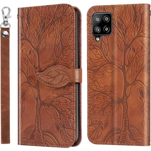 LifeTree Leather Case For Samsung A12 A21S A10S A41 A42 A40 A50 Flip Wallet Funda For Galaxy A71 A51 A20E A70 A20S A31 Coque