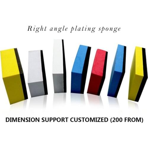 Random Color Car Plating Crystal Sponge Car Beauty Waxing Sponge Block Sponge Pad With Handle Car Plating Crystal Polishing