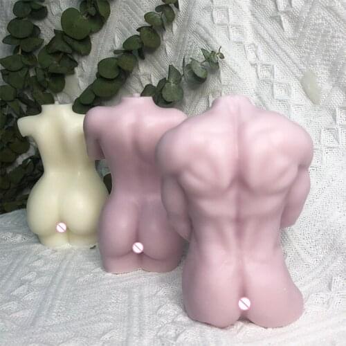 Art Body Candle Mold Cute Female Pregnant Woman Perfume Candle Silicone Mold Plaster Carving Fragrance Candle Making Wax Mould