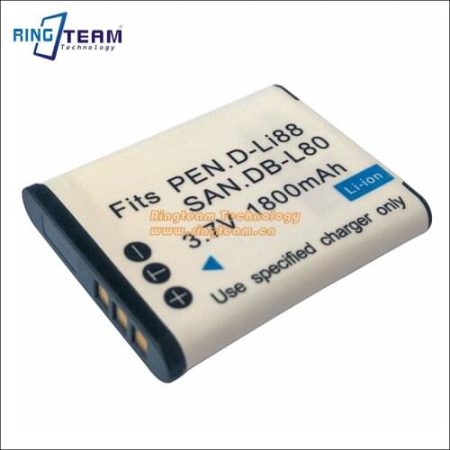 DB-L80 DB-L80A Li-Ion Battery for Sanyo Xacti Camera VPC CA100 CS1 DMX GH1 GH2 GH3 CG10 CG20 CG21 CG100 CG102 PD1 X1200