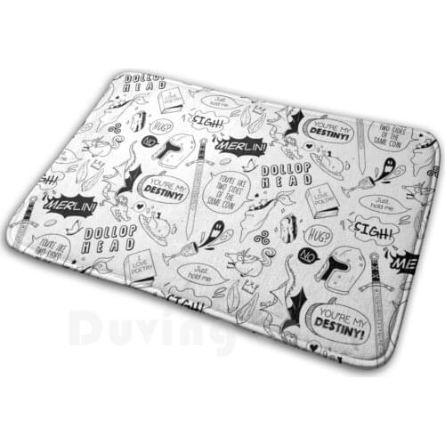 Merthur Pattern _ Merlin Mat Rug Carpet Anti-Slip Floor Mats Bedroom Merlin Merlin Merthur Arlin Emrys Merlino Colin Morgan