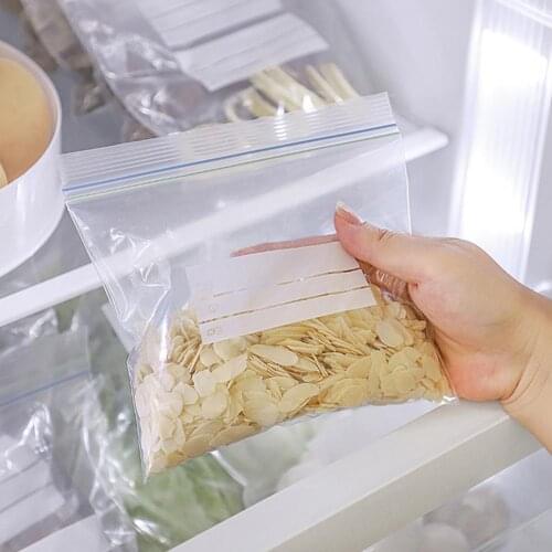 New 1 Set Food Fresh-keeping Bag Sealed Reusable Moisture-proof Vegetable Fruit Storage Preservation Bag Organizer for Kitchen