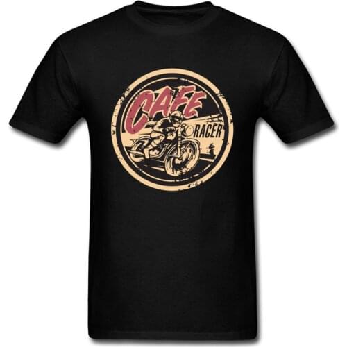 The Official Cafe Racer TV Retro Tshirts Motorcycle Motorbike Fashionable Summer/Autumn 100% Cotton Mens T-shirts Customized