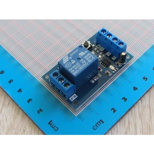 Original 1pc 5V Single Bistable Relay Module Modified Car start and Stop Self-Locking Switch a key