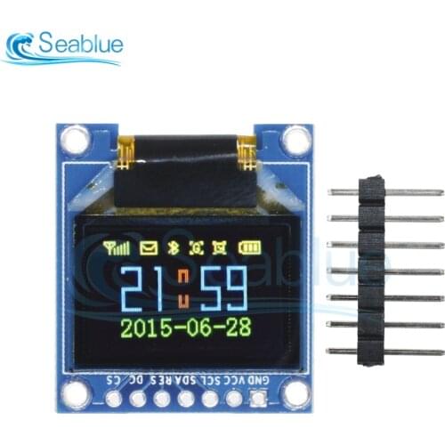0.95 inch 96*64 SPI Full Color OLED Display 7 Pin DIY Module 96x64 LCD For Arduino SSD1331 Driver IC 3.3V 5V Top Quality