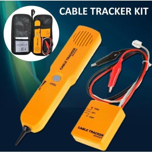 Professional Cable Finder Tone Generator Probe Tracker Wire Network Tracer Tools Set Instrument Electrical Kit Tester J0J4