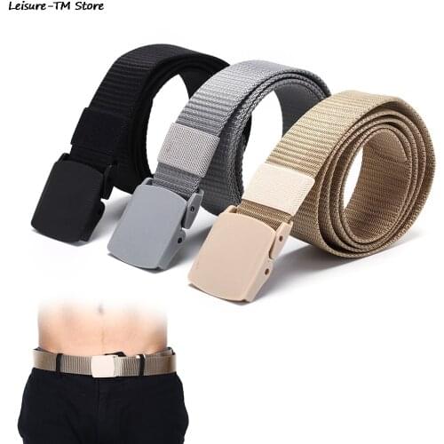1PC 115CM Length Outdoor Military Tactical Belt Plastic Buckle Nylon Waist Belts Multicam Molle Automatic Buckle Army Belts