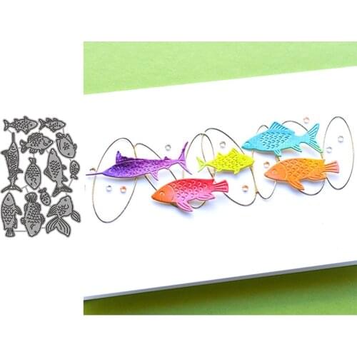 Seabed Fish Metal Cutting Dies for Scrapbooking Handmade Tools Mold Cut Stencil New DIY Card Make Mould Model Craft Decoration