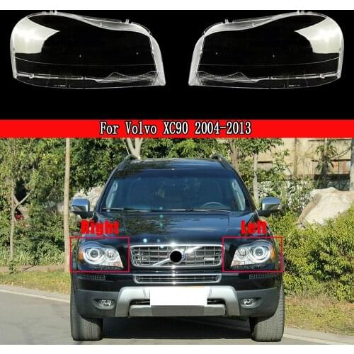 Car Front Headlight Glass Transparent Lampshade Lamp For Volvo XC90 2004~2013 Car Headlamp Lens Replacement Auto Shell