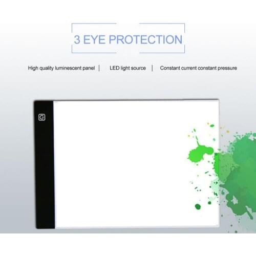 A4 LED Light In Dark Educaitonal Drawing Tracing Tattoo Light Box Draw Board Pad Ultra Slim Fun Develope Toy For Kids