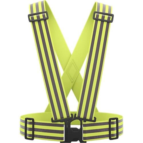 Reflective Vest Bands Running Gear Adjustable Waist Safety Vest Outdoor Sports for Camping Cycling Mountaineering