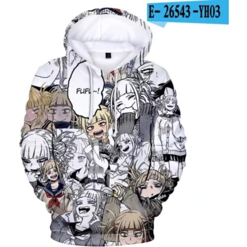 My Hero Academia Hoodies Sweatshirt Men Women Boku No Hero Academia Hoodies Cartoon Cosplay Midoriya Izuku Himiko Tog Pullovers