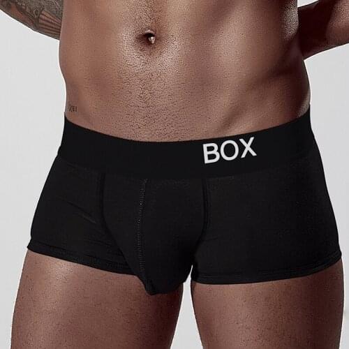 2020 Men Underwear Cotton Comfortable Underpants Breathable Fashion Sexy Gay Bikini Briefs Cueca Tanga U Pouch Men Boxer