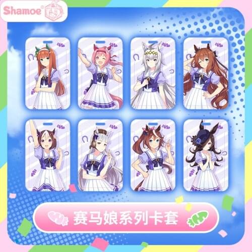 Umamusume: Pretty Derby Silence Suzuka Tokai Teio Oguri Cap Student ID Bus Bank Card Holder Keychain Card Case Pendant Cute Toy