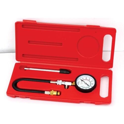 SunRed high quality Compression tester kit for petrol engines 0-300psi / 0-2000kpa 14 & 18mm car repair tools