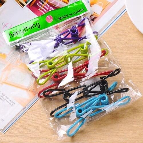 10pcs/set Mini Multi-color Small Clip Creative Photo Clip Hanger Clip Towel Clips