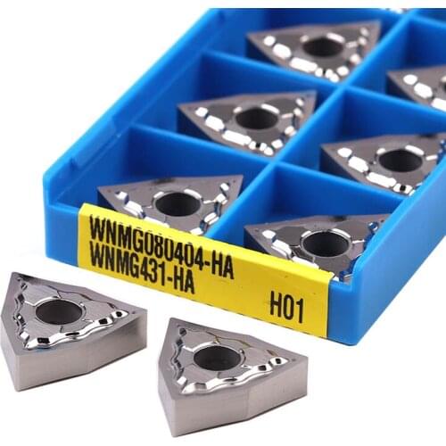 WNMG080402 WNMG080404 WNMG080408-HA H01 Carbide alloy insert CNC lathe tools Turning insert Aluminum turning tool Cutting insert