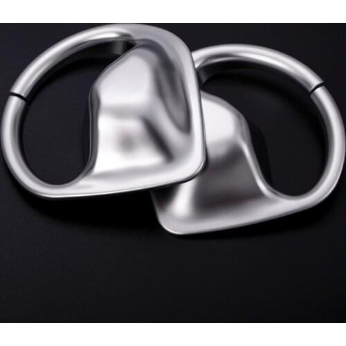 2 Pcs For Jaguar XE 2016 Car Styling ABS Chrome Interior Accessory Safety Belt Decoration Car Parts