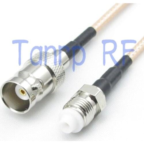20inch BNC female jack to FME female jack RF adapter connector 50CM Pigtail coaxial jumper cable RG316 cord